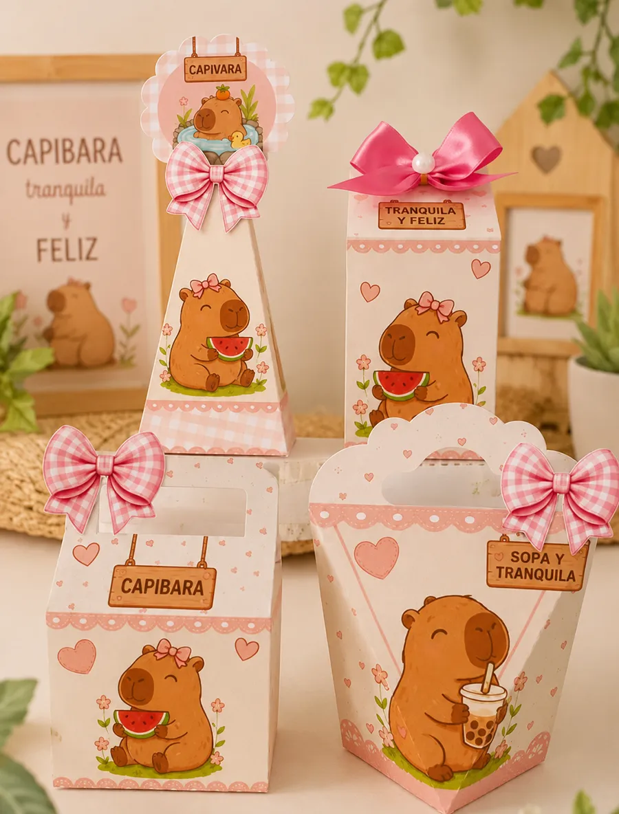 Kit de cajas personalizadas para fiestas