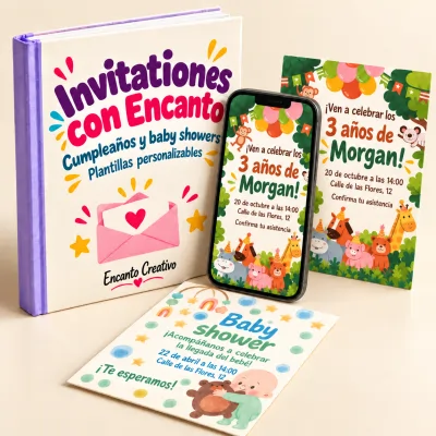 Invitaciones con Encanto - colección de invitaciones editables